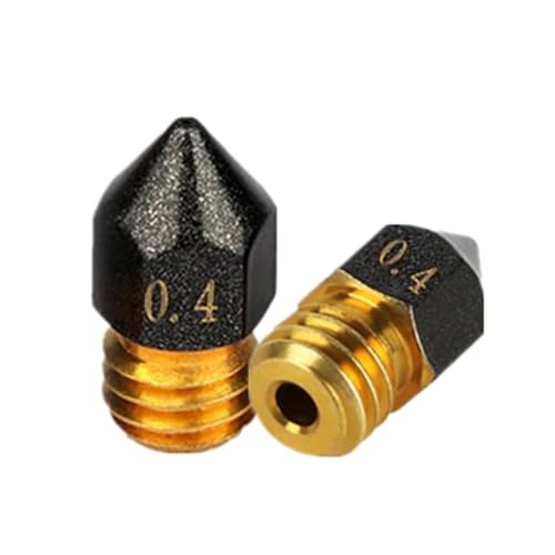 MK8 PTFE-beschichtete Düse, V6-Düse, Antihaft-Messing-PLA-Extruder mit PTFE-Beschichtung, Druckkopfdüse, 0,3/0,4/0,5/0,6/0,8/1,0 mm für MK8 PTFE-beschichtete Düse, V6-Düse, Antihaft-Messing-PLA-Extruder mit PTFE-Beschichtung, Druckkopfdüse, 0,3/0,4/0,5/0,6/0,8/1,0 mm für von Rirsoasy