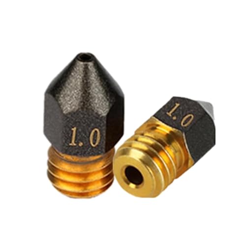 MK8 PTFE-beschichtete Düse, V6-Düse, Antihaft-Messing-PLA-Extruder mit PTFE-Beschichtung, Druckkopfdüse, 0,3/0,4/0,5/0,6/0,8/1,0 mm für MK8 PTFE-beschichtete Düse, V6-Düse, Antihaft-Messing-PLA-Extruder mit PTFE-Beschichtung, Druckkopfdüse, 0,3/0,4/0,5/0,6/0,8/1,0 mm für von Rirsoasy