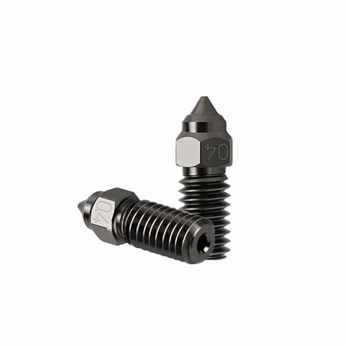 Rirsoasy Düsen aus gehärtetem Stahl für ELEGOO Neptune 4/Pro 3D-Druckerteile (0,4 mm), hohe Temperaturbeständigkeit, Verschleißfestigkeit, 2 Stück von Rirsoasy
