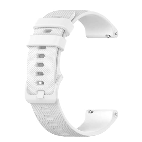 Rirsoasy Ersatz-Uhrenarmband aus weichem Silikon, 20 mm, 22 mm, Sportarmband, Schnellverschluss, mehrere Farboptionen für Damen und Herren, 20 mm, Weiß Rirsoasy Ersatz-Uhrenarmband aus weichem Silikon, 20 mm, 22 mm, Sportarmband, Schnellverschluss, mehrere Farboptionen für Damen und Herren, 20 mm, Weiß von Rirsoasy