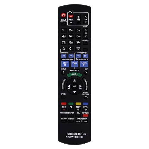 N2QAYB000780 Fernbedienung für Panasonic Blu-ray DVD HDD Recorder IR6 DMR-HWT130 DMR-HW120EBK DMR-HWT230 DMR-HWT230EB N2QAYB000780 Fernbedienung für Panasonic Blu-ray DVD HDD Recorder IR6 DMR-HWT130 DMR-HW120EBK DMR-HWT230 DMR-HWT230EB von Riry