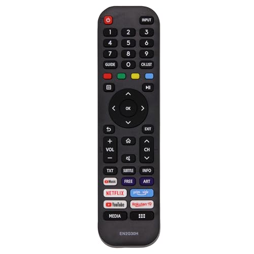 Neue EN2G30H/EN2A30 Hisense Fernbedienung Hisense Ersetzen Fernbedienung für Hisense VIDAA LCD LED 4K UHD Smart TV mit Netflix, prim Vide, YouTube, Rakuten Shortcut-Taste Neue EN2G30H/EN2A30 Hisense Fernbedienung Hisense Ersetzen Fernbedienung für Hisense VIDAA LCD LED 4K UHD Smart TV mit Netflix, prim Vide, YouTube, Rakuten Shortcut-Taste von Riry