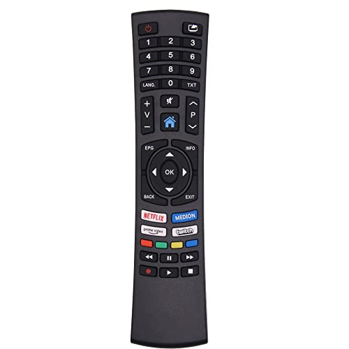 Riry Ersatz-Fernbedienung für Medion RC1822 Vorkonfiguriert und passend für Medion Ultra HD Smart TV 2018 2019 LED-Fernseher MSN40069104 von Riry