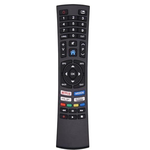 Riry Ersatz-Fernbedienung für Medion RC1822 Vorkonfiguriert und passend für Medion Ultra HD Smart TV 2018 2019 LED-Fernseher MSN40069104 Riry Ersatz-Fernbedienung für Medion RC1822 Vorkonfiguriert und passend für Medion Ultra HD Smart TV 2018 2019 LED-Fernseher MSN40069104 von Riry