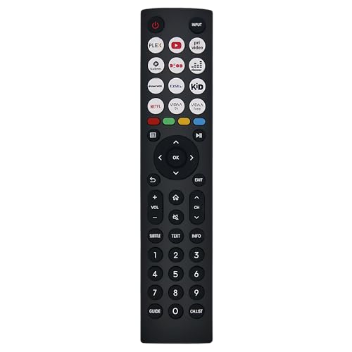 Riry Fernbedienung für Hisense Smart-TV EN2J36H Hisense LCD LED UHD QLED 4K für alle Hisense TVs. Kompatibel mit allen Hisense-Fernsehern mit mehreren Direktzugriffstasten für Netfli Riry Fernbedienung für Hisense Smart-TV EN2J36H Hisense LCD LED UHD QLED 4K für alle Hisense TVs. Kompatibel mit allen Hisense-Fernsehern mit mehreren Direktzugriffstasten für Netfli von Riry