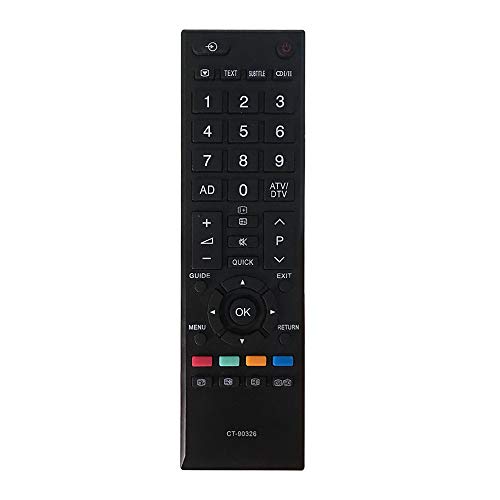 Riry Neue Ersatzfernbedienung für Toshiba CT-90326 Regza LCD-LED-Fernseher - Universalfernbedienung Ohne Konfiguration für Die Meisten Toshiba TV-Modelle Riry Neue Ersatzfernbedienung für Toshiba CT-90326 Regza LCD-LED-Fernseher - Universalfernbedienung Ohne Konfiguration für Die Meisten Toshiba TV-Modelle von Riry