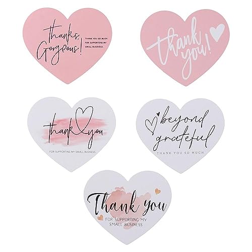 Risedot 150PCS Danke für Ihre Unterstützung Visitenkarten Grußkarten Herzförmige Dankeskarten Für Online Einzelhandel Geschenk Risedot 150PCS Danke für Ihre Unterstützung Visitenkarten Grußkarten Herzförmige Dankeskarten Für Online Einzelhandel Geschenk von Risedot