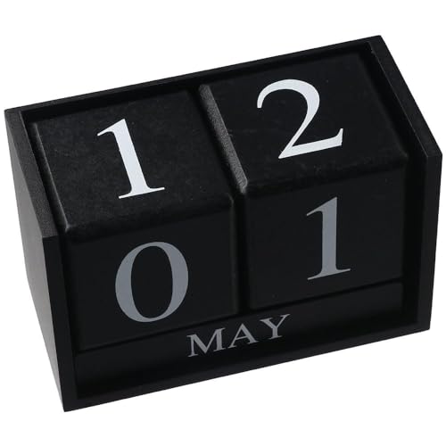 Risedot Schreibtischkalenderblöcke aus Holz, Schwarz, ewige Schreibtischdekoration, Schreibtischkalender aus Holz für Frauen Risedot Schreibtischkalenderblöcke aus Holz, Schwarz, ewige Schreibtischdekoration, Schreibtischkalender aus Holz für Frauen von Risedot