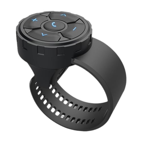 Helm-Kopfhörer, kabellose Bluetooth-Fernbedienung, Media-Taste, kabelloser Sound-Adapter, Medien-Controller für Motorrad-Lenker Helm-Kopfhörer, kabellose Bluetooth-Fernbedienung, Media-Taste, kabelloser Sound-Adapter, Medien-Controller für Motorrad-Lenker von Risegun