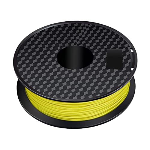 PLA Filament 1.75 mm, 1KG Spule (2.2 LBS) 3D Drucker Filament PLA Maßgenauigkeit +/- 0.03mm Filament 3D Druckmaterialien für 3D Drucker(Gelb) von Risegun