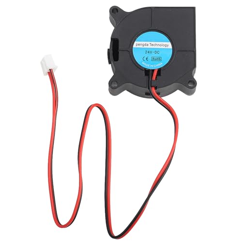 Risegun Gebläse Lüfter, 3D Drucker Lüfter 4020 DC Turbo Gebläse Kühlung Ventilator 3D Drucker Zubehör, 40 x 40 x 20mm (24 V) von Risegun