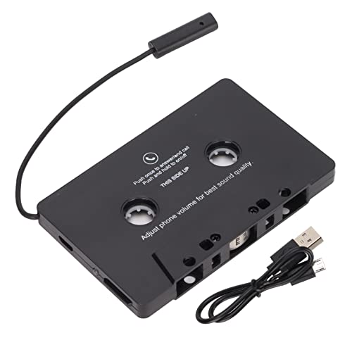 Risegun Kassetten Adapter für Autoradio, Bluetooth 5.0 Kassettenempfänger Kassettenadapter Aux Adapter Kassenadapter für Auto, Telefon, Tablet, MP3-Player von Risegun