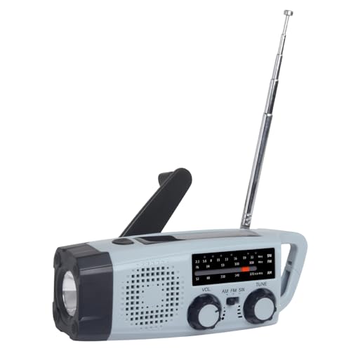 Risegun Solar Kurbelradio, Notfall Radio AM/FM Radio Tragbares Emergency Radios mit LED Taschenlampe & Leseleuchte, USB Handy-Lader SOS Alarm für Camping Outdoor Risegun Solar Kurbelradio, Notfall Radio AM/FM Radio Tragbares Emergency Radios mit LED Taschenlampe & Leseleuchte, USB Handy-Lader SOS Alarm für Camping Outdoor von Risegun