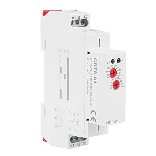 Zeitrelais Einschalten, AC/DC 12V-240V Mini-Einschaltverzögerungszeitrelais DIN-Schiene 35 mm Zyklusverzögerung Zeitrelaisschalter für industrielle, Verzögerungsbereich von 0.1 s bis 10 Tage Zeitrelais Einschalten, AC/DC 12V-240V Mini-Einschaltverzögerungszeitrelais DIN-Schiene 35 mm Zyklusverzögerung Zeitrelaisschalter für industrielle, Verzögerungsbereich von 0.1 s bis 10 Tage von Risegun