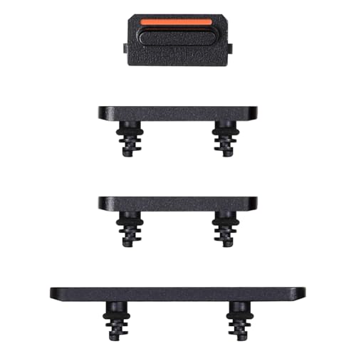 Risidamoy Für iPhone 12 Mini Power-Taste und Lautstärketaste, Ersatz-Seitentaste, ersetzt Silence ON OFF Mute Control Button Fix Modell: A2176 A2398 A2399 A2400 (schwarz) von Risidamoy