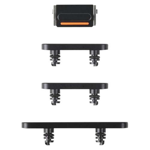 Risidamoy Für iPhone 12 Power-Taste und Lautstärketaste, Ersatz-Seitentaste, ersetzt Silence ON OFF Mute Control Button Fix Modell: A2172 A2402 A2403 A2404 (schwarz) von Risidamoy