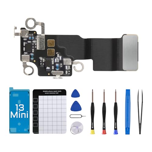 Risidamoy Für iPhone 13 Mini WiFi WLAN Signal Diversity Antenne Flex Kabel Ersatz für iPhone13 Mini WiFi Antenne Kompatibel mit Fix Tool Schraubendreher Pinzette A2626 A2628 A2629 A2630 A2481 Risidamoy Für iPhone 13 Mini WiFi WLAN Signal Diversity Antenne Flex Kabel Ersatz für iPhone13 Mini WiFi Antenne Kompatibel mit Fix Tool Schraubendreher Pinzette A2626 A2628 A2629 A2630 A2481 von Risidamoy