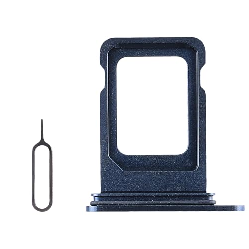 Risidamoy Für iPhone 15 Pro 15 Pro Max Single SIM Card Tray Ersatz Single Version SIM Card Slot Holder Replace for iPhone 15pro 15promax with Open Eject Pin Model: A2848 A2849 (Blue Titannium) von Risidamoy