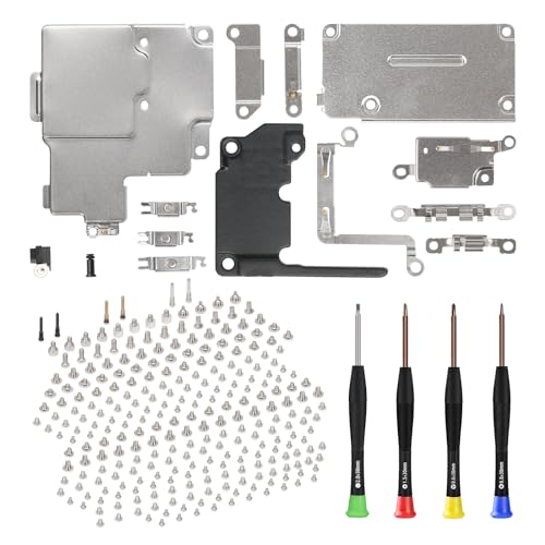 Komplettes Innenschrauben-Set und komplettes internes Metallhalterungs-Set, Ersatz für iPhone 11 Pro Max, Plattenabdeckung, untere kleine Schraubenteile mit Reparaturwerkzeugen, Schraubendreher für Komplettes Innenschrauben-Set und komplettes internes Metallhalterungs-Set, Ersatz für iPhone 11 Pro Max, Plattenabdeckung, untere kleine Schraubenteile mit Reparaturwerkzeugen, Schraubendreher für von Risidamoy
