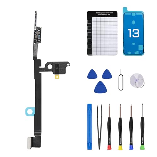 Risidamoy für iPhone 13 Bluetooth Antenne Flexkabel Ersatz für iPhone13 Signal Bluetooth Wireless Connector Kabel Teil mit Pinzette Reparaturwerkzeug Brechstange Fix Kit A2631 A2633 A2634 A2635 A2482 von Risidamoy