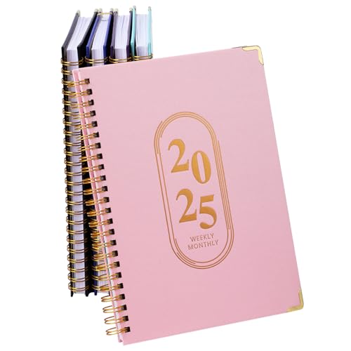 Akademischer Wochenplaner 2025, 12 Monate, akademischer Wochen- und Monatsplaner, akademischer Terminplaner, 2025 von Januar 2025 bis Dezember 2025, 21,7 x 16,5 x 1,8 cm, Rosa von Risipu
