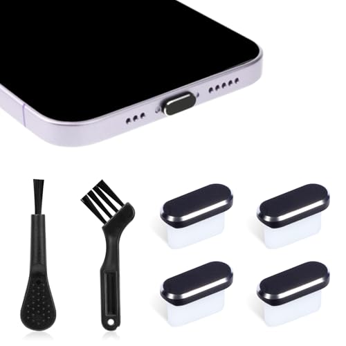 Risipu 4 Stück Set USB Staubschutzstecker, USB C Schutzhülle, Ladebuchse Schutzstecker mit Doppelkopf Reinigungsbürste und Ellenbogen Reinigungsbürste für Smartphone und Laptop Risipu 4 Stück Set USB Staubschutzstecker, USB C Schutzhülle, Ladebuchse Schutzstecker mit Doppelkopf Reinigungsbürste und Ellenbogen Reinigungsbürste für Smartphone und Laptop von Risipu