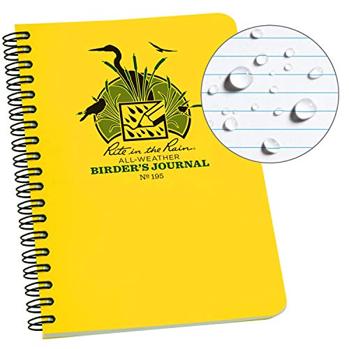 RITE IN THE RAIN BIRDER'S JOURNAL SIDE SPIRAL BOUND WHITE/YELLOW (SIZE 4.6X7 IN) von Rite in the Rain