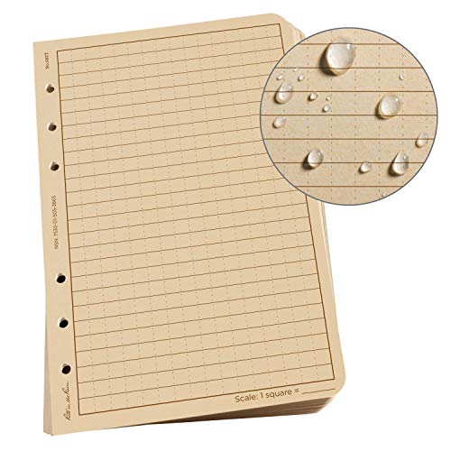 Rite In The Rain Allwetter-Papier, lose Blätter, 11,4 x 17,8 cm, 32# Hellbraun, Universal-Muster, 100 Blatt (Nr. 982T), 7 x 4,625 x 0,625 – Beige von Rite in the Rain