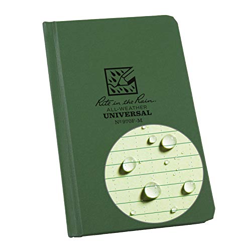 Rite in the Rain Universal Fabrikoid, Side Bound Book, 4¼ x 6¾" (80 Sheets) - Green von Rite in the Rain