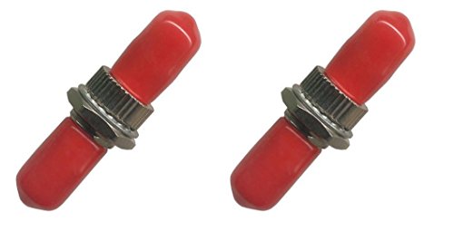 2 Pack ST-ST Glasfaser Adapter Multimode Simplex Kupplung Buchse f/f von RiteAV