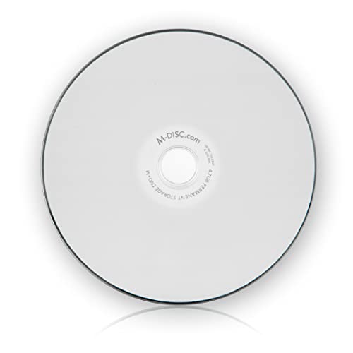 M-Disc DVD 4,7 GB | Langzeitarchivierung | 1000 Jahre Lebensdauer | Hitze- und wasserbeständig | weiß Inkjet bedruckbar | 25er Spindel von Ritek