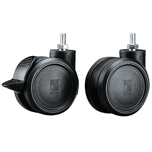 Rittal Doppel-Lenkrollen M12 je 2 mit/ohne Feststeller 4Stk DK 7495.000 schwarz von Rittal