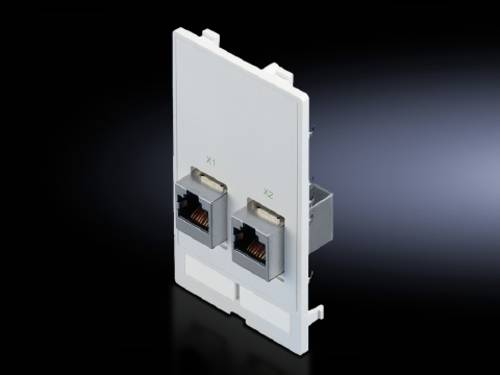 Rittal SZ 2482.560 Schnittstellenklappe RJ45 Druckguss Graphitgrau (RAL 7024) 1St. von Rittal