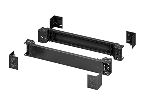 Rittal Stahl Rack-Frontplatte x 20TE, Schwarz, Packung a 2 Stück von Rittal