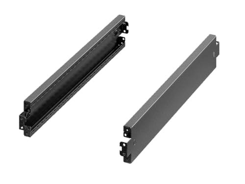 Rittal Stahl Rack-Frontplatte x 20TE, Schwarz, Packung a 2 Stück von Rittal
