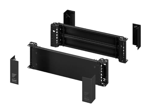 Rittal Stahl Rack-Frontplatte x 40TE, Schwarz, Packung a 2 Stück von Rittal