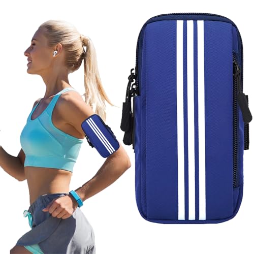 Handytasche Laufen Sport, Laufarmband Handyhalterung, Handytasche Joggen Handy Armband, Handytasche Joggen, Für Laufen, Workout, Joggen und Fitness (Blau) von Ritte
