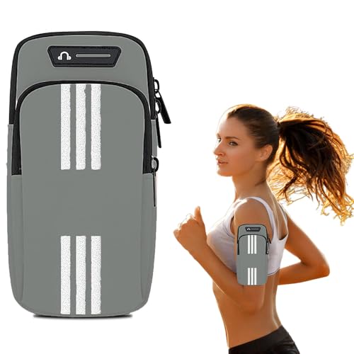 Handytasche Laufen Sport, Laufarmband Handyhalterung, Handytasche Joggen Handy Armband, Handytasche Joggen, Für Laufen, Workout, Joggen und Fitness (Grau) von Ritte