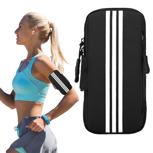 Handytasche Laufen Sport, Laufarmband Handyhalterung, Handytasche Joggen Handy Armband, Handytasche Joggen, Für Laufen, Workout, Joggen und Fitness (Schwarz) von Ritte