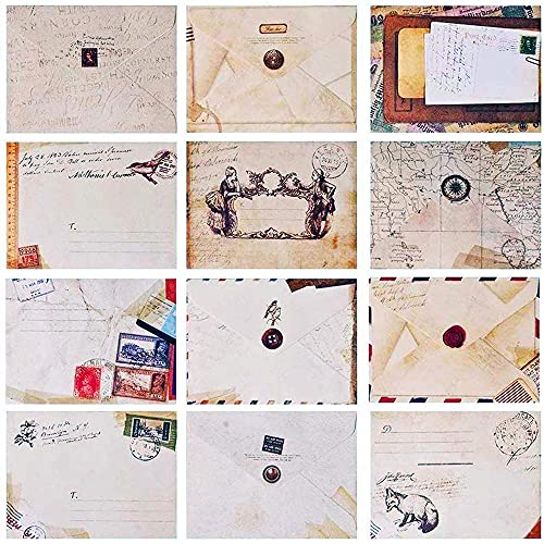 Mini Umschla, Vintage Umschlag, Briefumschlag, Retro European Style Small Envelope, für Einladungsumschlag Weihnachts- und Geburtstagsfeiern, 96 Stück Mini Umschla, Vintage Umschlag, Briefumschlag, Retro European Style Small Envelope, für Einladungsumschlag Weihnachts- und Geburtstagsfeiern, 96 Stück von Ritte