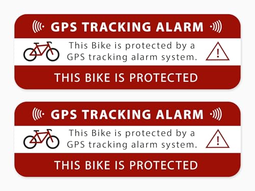 Aufkleber GPS Tracking Alarm Bike Warnung Sticker Hinweis auf Fahrrad GPS-Sicherung Wetterfest Aufkleber GPS Tracking Alarm Bike Warnung Sticker Hinweis auf Fahrrad GPS-Sicherung Wetterfest von Ritterprintz