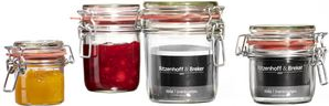 Ritzenhoff & Breker Einmachglas/Vorratsglas MIA, 370 ml aus Glas, mit Bügelverschluss aus Metall und Gummiring - 6 Stück (813159) von Ritzenhoff & Breker