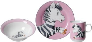 Ritzenhoff & Breker Geschirr-Set HAPPY ZOO ZOE, 3-teilig aus Porzellan, spülmaschinengeeignet, im Geschenkkarton, - 1 Stück (413229) von Ritzenhoff & Breker