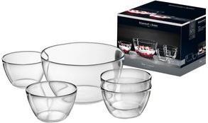 Ritzenhoff & Breker Schalen-Set LISA, 5-teilig aus Kalk-Soda, schlichtes Design, spülmaschinenfest, - 1 Stück (818673) von Ritzenhoff & Breker