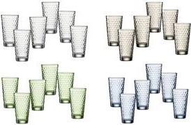 Ritzenhoff & Breker Trinkglas FAVO, 400 ml, braun mit Wabenstruktur, konisch, spülmaschinenfest, - 1 Stück (319330) von Ritzenhoff & Breker