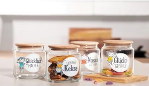 Ritzenhoff & Breker Vorratsglas LIEBLINGSKEKSE, 1,1 l Keksdose aus Glas mit Aufschrift Lieblingskekse - 1 Stück (816501) von Ritzenhoff & Breker