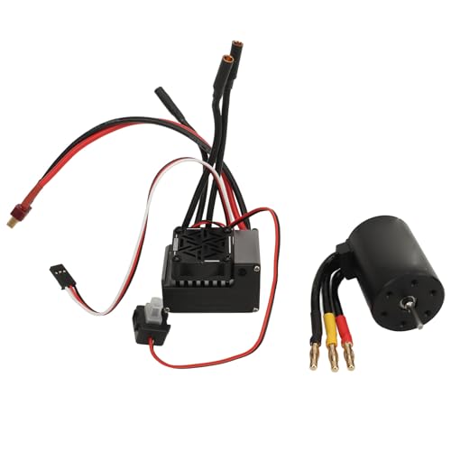 3650 Bürstenloser Motor 60A ESC Combo Zuverlässigem Drehmomentmotor für 1/10 RC -Auto Anwendbarer Szene: RC -Auto -Enthusiasten (3900KV) (4300KV) von Riuulity