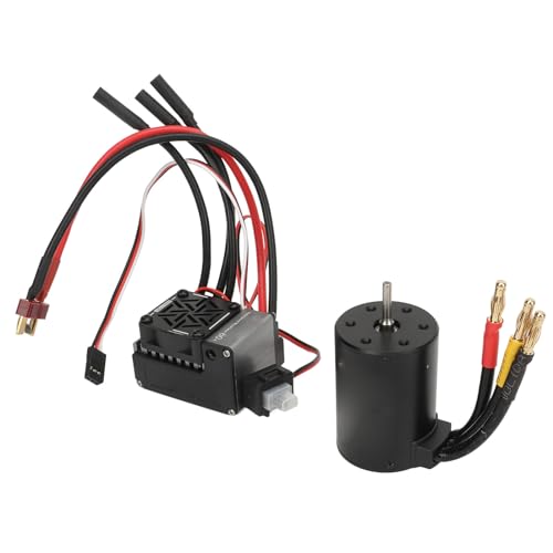 3650 Bürstenloser Motor 60A ESC Combo Zuverlässigem Drehmomentmotor für 1/10 RC -Auto Anwendbarer Szene: RC -Auto -Enthusiasten (3900KV) von Riuulity