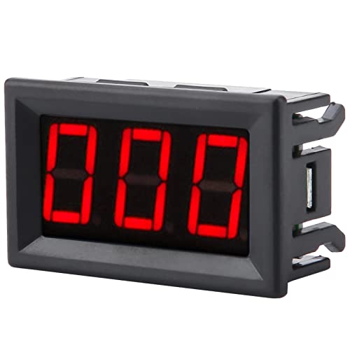 Digital Current Meter Panel LED -LED - Hochglitter für Messung und Bildschirm, Geeignet für Schweißmaschinen (Schriftbeleuchtet rot unterbeleuchtet) von Riuulity