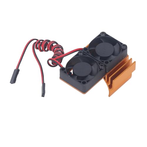 Hochleistungs -Kühlkörper -Lüfter für Slash 4x4 VXL RC -Auto - Ideale für die Motorkühlung (Rot) (BLUE) (PURPLE) (SILVER) (BLACK) (GOLD) von Riuulity